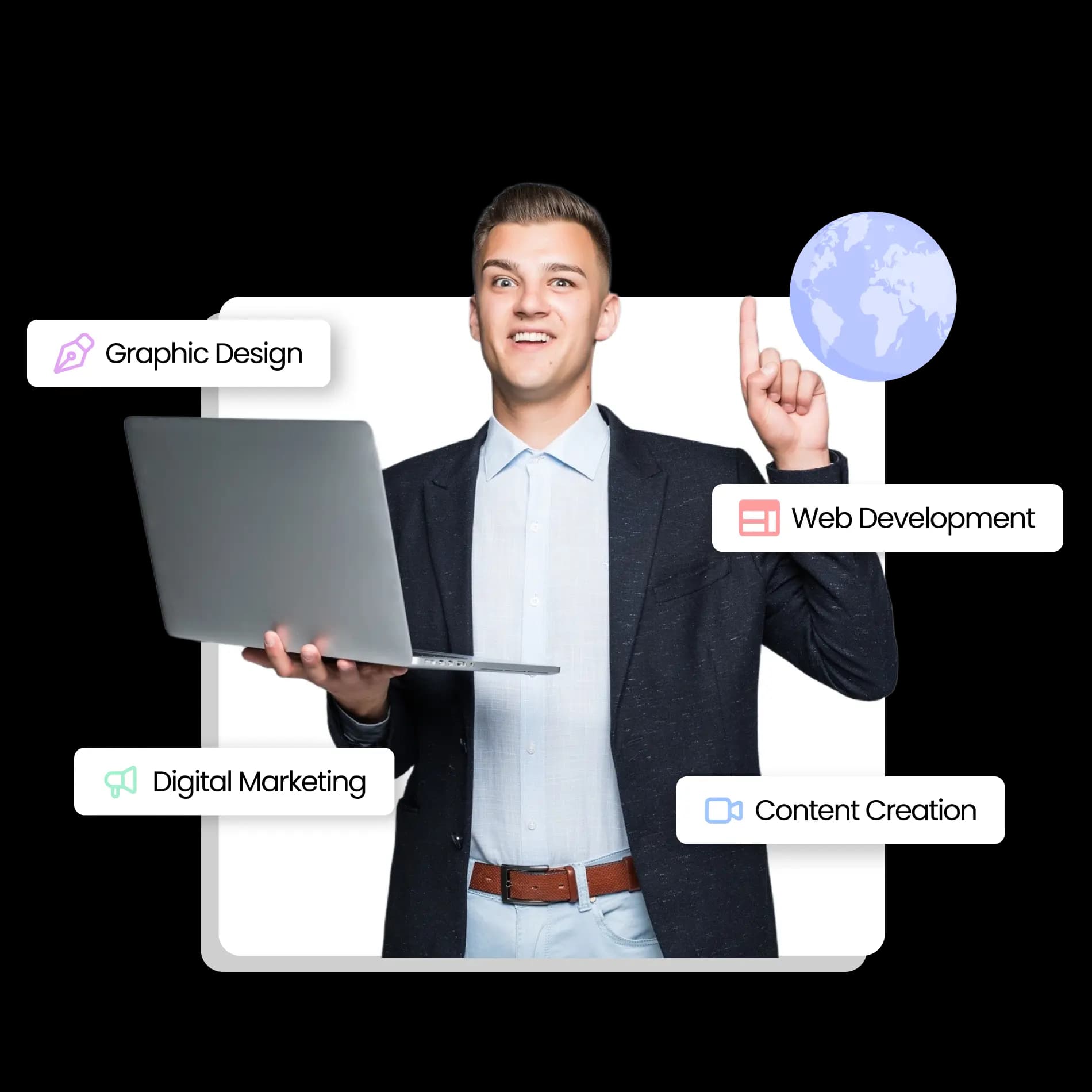 Gambar visual kreatif untuk Digital Agency